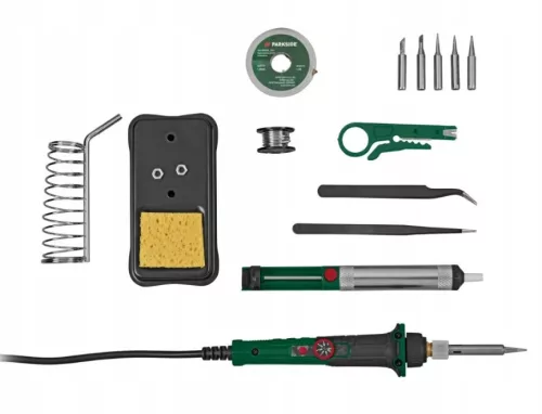Parkside forrasztópáka PLK 60 B1, 60 W + 15 tartozék egy kofferben