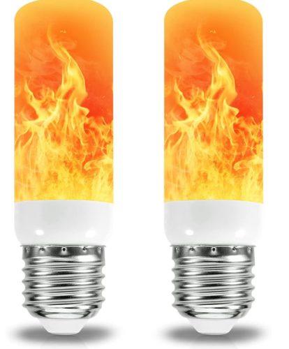 Flame LED lánghatás izzók, 5 W-os E27 villogó izzó 3 üzemmóddal, retro beltéri kültéri