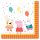 Peppa malac Confetti szalvéta 16 db-os 33x33 cm.