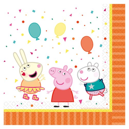 Peppa malac Confetti szalvéta 16 db-os 33x33 cm.