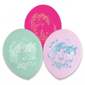 Póni Pretty léggömb, lufi 6 db-os 9 inch (22,8 cm),