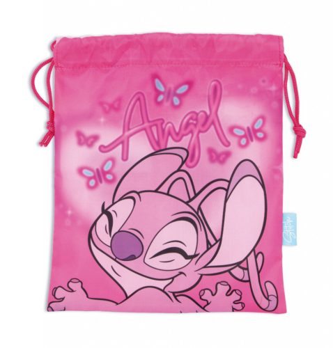 Disney Lilo és Stitch, A csillagkutya Pink Angel uzsonnás táska 26,5 cm