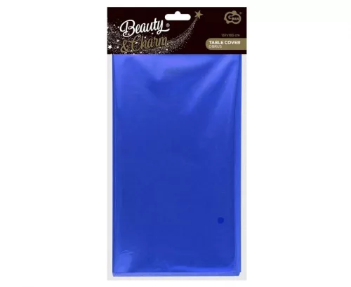 Sötétkék Metallic fólia asztalterítő 137x183 cm,