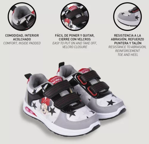 Disney Minnie Star LED villogó, világító utcai cipő 29