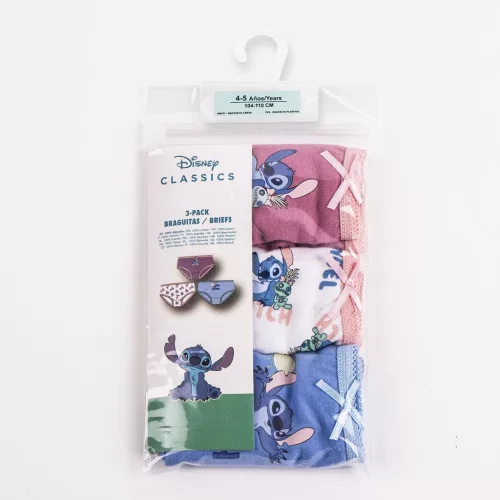 Disney Lilo és Stitch, A csillagkutya Angel gyerek fehérnemű, bugyi 3 darab/csomag 6 - 8 év / 116 - 128 cm
