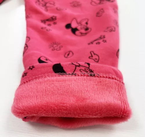 Disney Minnie Strawberry Pink baba, vastag leggings 12/18 hó