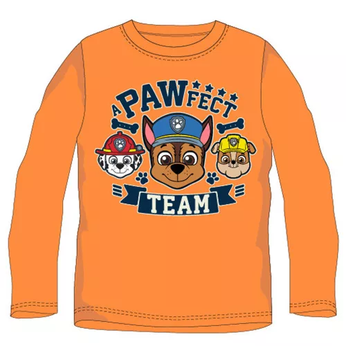 Mancs Őrjárat Pawfect Orange gyerek hosszú póló, felső 7 év / 122 cm