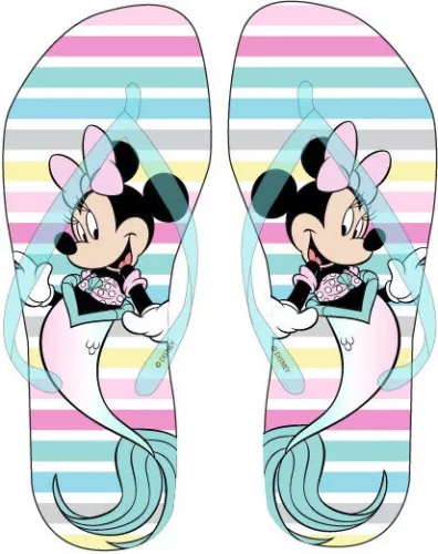 Disney Minnie Mermaid Blue gyerek papucs, Flip-Flop 26/27