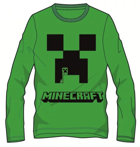 Minecraft Creeper Green gyerek hosszú ujjú póló, felső 6 év / 116 cm