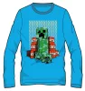 Minecraft Block Blaster sötétben világító gyerek hosszú ujjú póló, felső 12 év / 152 cm