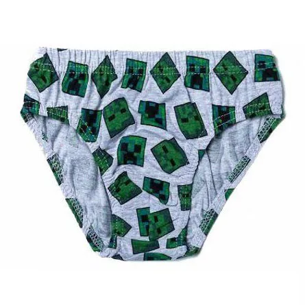 Minecraft Creeper gyerek fehérnemű, alsó 3 darab/csomag 10 év / 140 cm