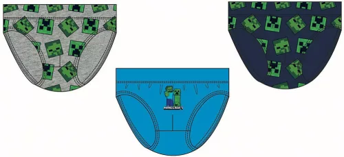 Minecraft Creeper gyerek fehérnemű, alsó 3 darab/csomag 12 év / 152 cm