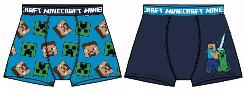 Minecraft Pixel gyerek boxeralsó 2 darab/csomag 10 év / 140 cm