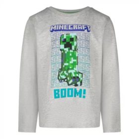   Minecraft Boom gyerek hosszú ujjú póló, felső 6 év / 116 cm