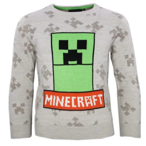 Minecraft gyerek kötött pulóver 8 év