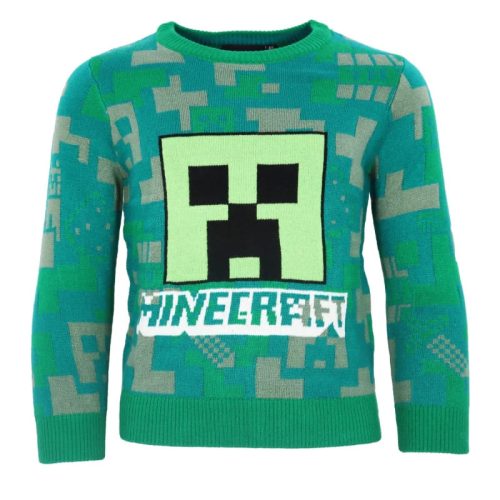 Minecraft gyerek kötött pulóver 10 év