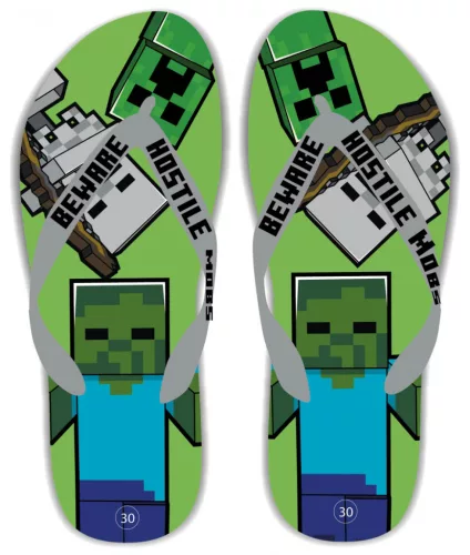 Minecraft Beware gyerek papucs, Flip-Flop 37/38