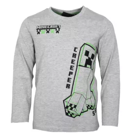   Minecraft Create Grey gyerek hosszú ujjú póló, felső 6 év / 116 cm
