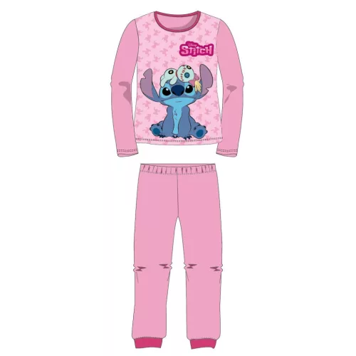 Disney Lilo és Stitch, A csillagkutya Scrump Light Pink gyerek hosszú pizsama 8 év / 128 cm