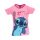 Disney Lilo és Stitch, A csillagkutya Surprised Light Pink gyerek rövid póló, felső 5 év / 110  cm
