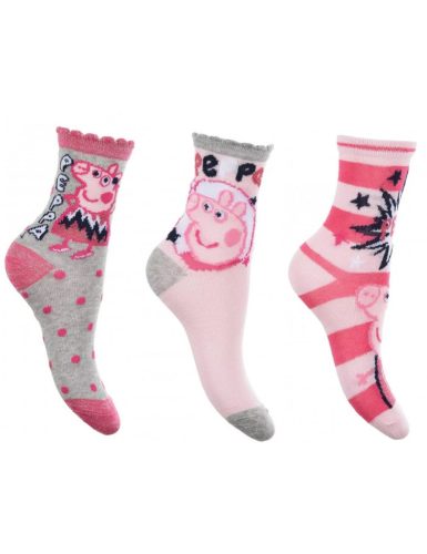 Peppa malac Sparkle Steps Grey gyerek zokni  23/26