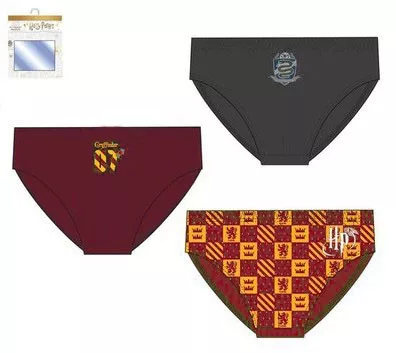 Harry Potter Gryffindor gyerek fehérnemű, alsó 3 darab/csomag 6 - 8 év / 116 - 128 cm