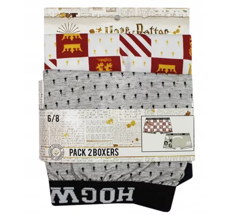 Harry Potter Hogwarts House gyerek boxeralsó 2 darab/csomag 9 - 10 év / 134 - 140 cm