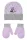 Disney Minnie Dots Purple baba sapka + kesztyű szett 50 cm