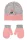 Disney Minnie Dots Grey baba sapka + kesztyű szett 48 cm