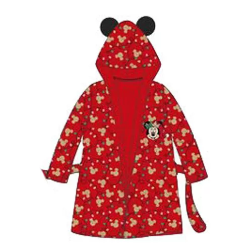 Disney Minnie Karácsonyi Red String Light gyerek köntös 6 év / 116 cm
