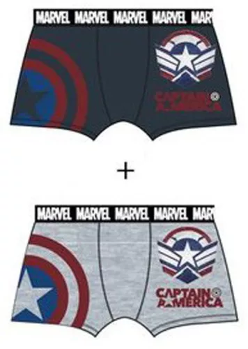 Marvel Captain America férfi boxeralsó 2 darab/csomag M