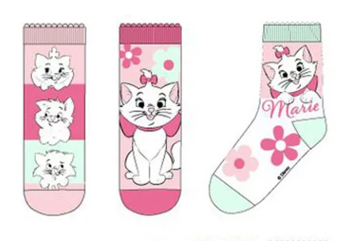 Disney Marie Fancy Pink gyerek zokni 23/26