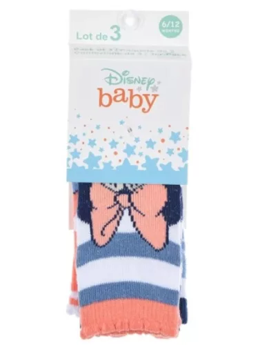 Disney Minnie Shell Peach baba zokni 0/6 hó