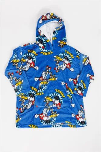 Sonic a sündisznó Team belebújós plüss polár takaró, poncsó 7-14 év