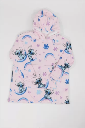 Disney Lilo és Stitch, A csillagkutya Dreamy belebújós plüss polár takaró, poncsó 7-14 év