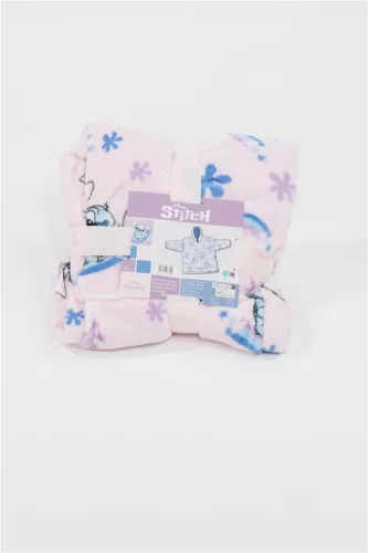 Disney Lilo és Stitch, A csillagkutya Dreamy belebújós plüss polár takaró, poncsó 7-14 év