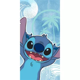   Disney Lilo és Stitch, A csillagkutya Wave fürdőlepedő, strand törölköző 70x140cm