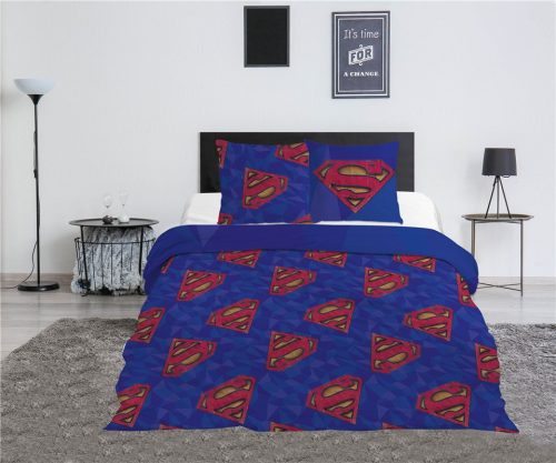 Superman Blue dupla, kétszemélyes ágyneműhuzat 240×220cm, 65x65 cm
