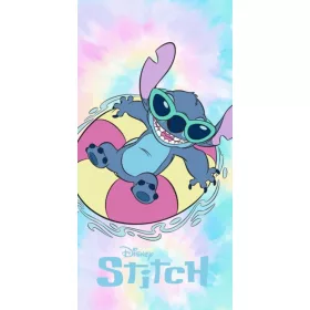   Disney Lilo és Stitch, A csillagkutya Rainbow Waves fürdőlepedő, strand törölköző 70x140cm (Fast Dry)