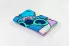 Disney Lilo és Stitch, A csillagkutya Rainbow Waves fürdőlepedő, strand törölköző 70x140cm (Fast Dry)