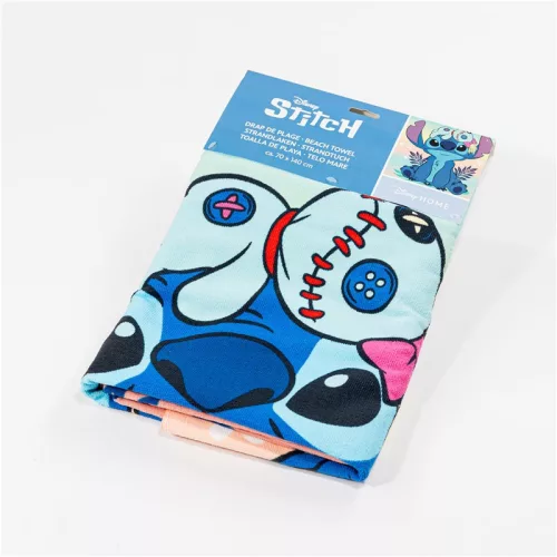 Disney Lilo és Stitch, A csillagkutya Flower Island fürdőlepedő, strand törölköző 70x140cm (Fast Dry)