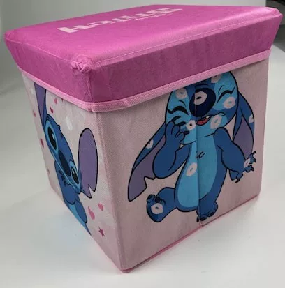 Disney Lilo és Stitch, A csillagkutya Sweet Hearts játéktároló 30×30×30 cm