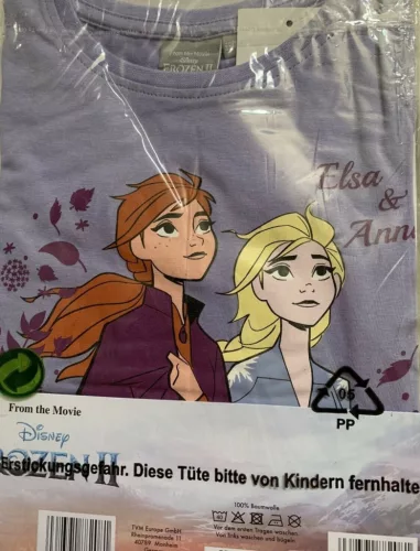 Disney Jégvarázs Sisters gyerek hosszú póló, felső 3 - 4 év / 98 - 104 cm