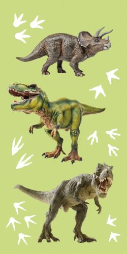 Dinoszaurusz Green fürdőlepedő, strand törölköző 70x140cm