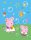 Peppa malac Bubbles coral fleece polár takaró 130x170cm