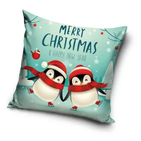Karácsonyi Penguins párnahuzat 40x40 cm
