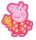 Peppa malac Sleep formapárna, díszpárna 31x34 cm