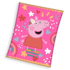   Peppa malac Piggy Tales coral fleece polár takaró 130x160cm