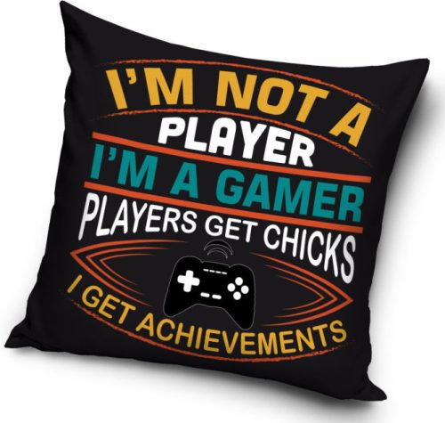 Gamer Achievements párna, díszpárna 40 x 40 cm