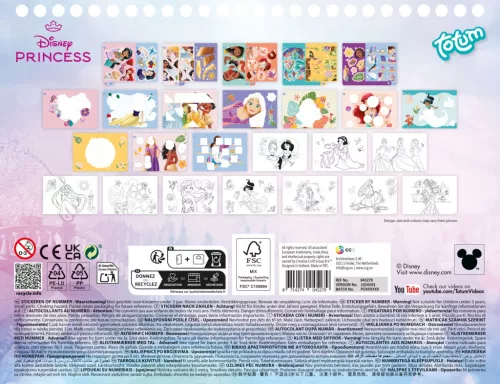 Disney Hercegnők Story puzzle matrica és színező szett